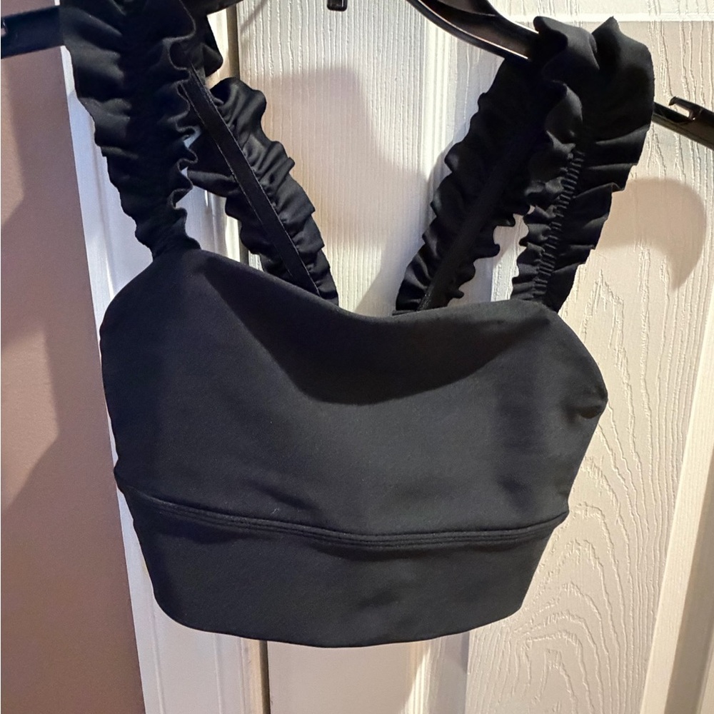 Aqua Black Sports Bra
